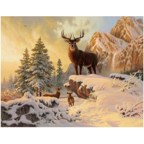 2021 Deer Full Drill Diy 5d Diamond Painting Kits UK