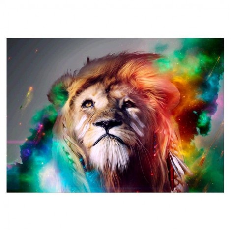 2021 Lion Full Drill Diy 5d Diamond Painting Kits UK