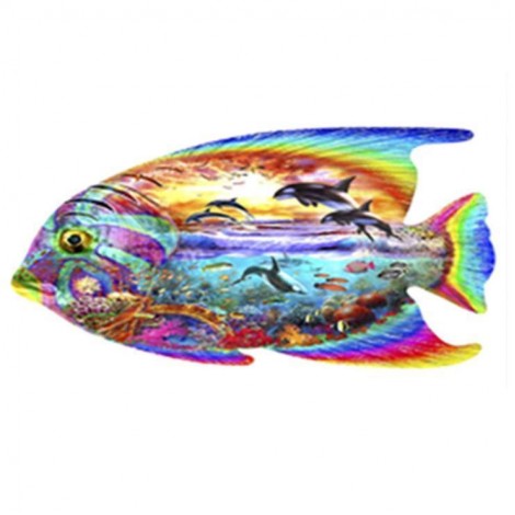 2021 Fish Full Drill Diy Diamond Painting Kits UK