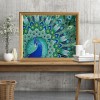 2021 Peacock Full Drill Diy Diamond Painting Kits UK 