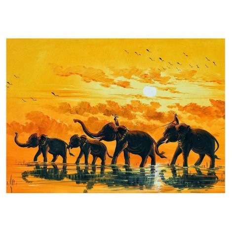 2021 Elephant Diy Diamond Painting Kits UK 