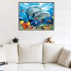 2021 Dolphin Full Drill Diy Diamond Painting Kits UK
