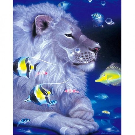 2021 Lion Full Drill Diy 5d Diamond Painting Kits UK 