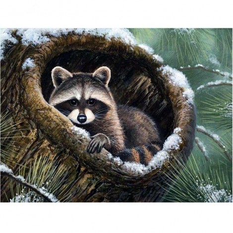 2021 Raccoon Full Drill Diy Diamond Painting Kits UK 