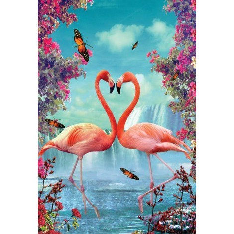 2021 Flamingo Full Drill Diy Diamond Painting Kits UK 