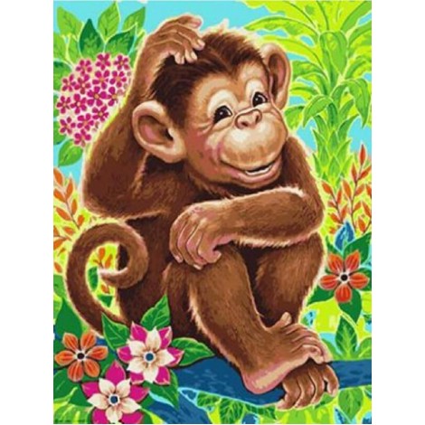 2021 Monkey Full Drill Diy Diamond Painting Kits 