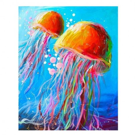 2021 Jellyfish Full Drill Diy Diamond Painting Kits UK 