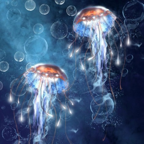 2021 Jellyfish Full Drill 5d Diy Diamond Painting Kits