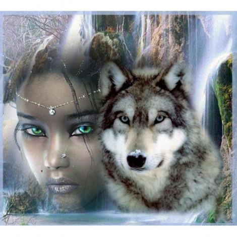 2021 Wolf Diy Diamond Painting Kits UK 