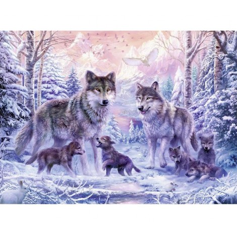 2021 Wolf Diy Diamond Painting Kits UK 