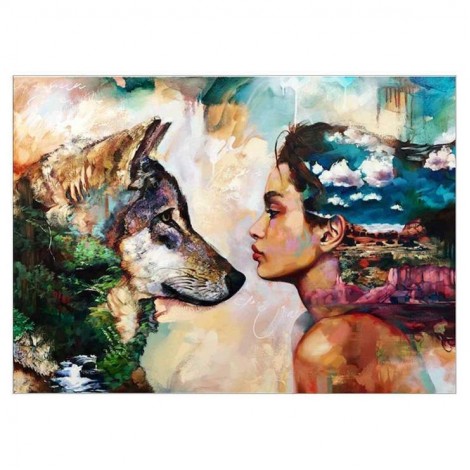 2021 Wolf Diy Diamond Painting Kits UK