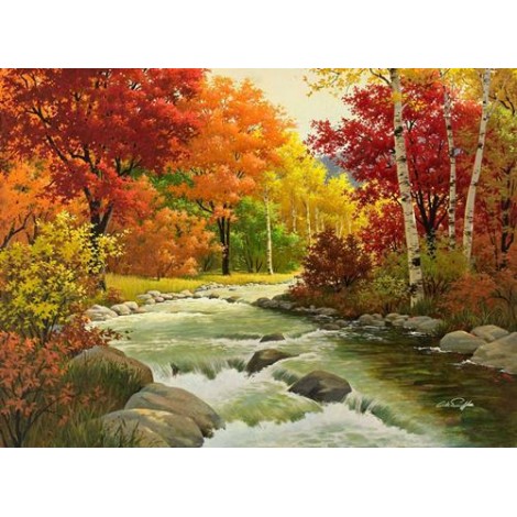 2021 Full Drill Landscape 5d Diy Diamond Painting Kits UK