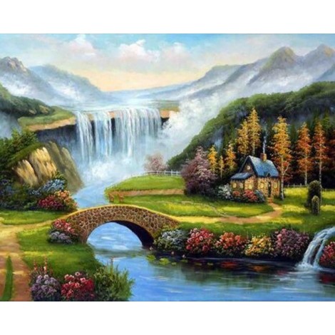 2021 Full Drill Landscape 5d Diy Diamond Painting Kits UK