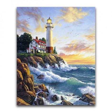 2021 Lighthouse Full Drill 5d Diy Diamond Painting Kits 