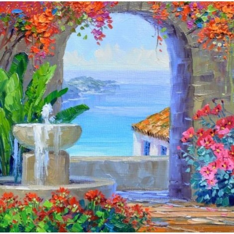 2021 Full Drill Landscape 5d Diy Diamond Painting Kits UK