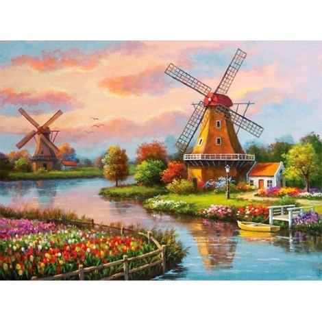 2021 Full Drill Landscape 5d Diy Diamond Painting Kits UK
