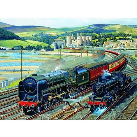 2021 Train Full Drill Diy Diamond Painting Kits