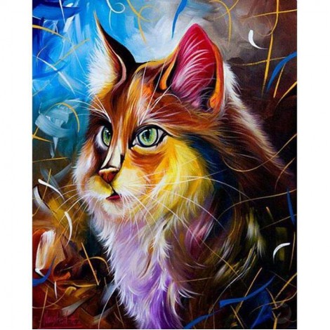 2021 Cat Diy Diamond Painting Kits UK