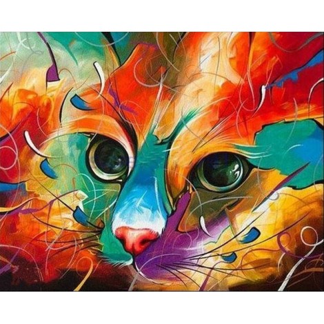 2021 Cat Diy Diamond Painting Kits UK 