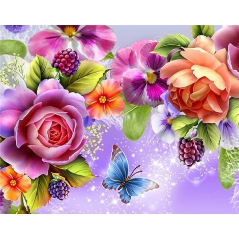 2021 Flower Full Drill Diy Diamond Painting Kits UK 