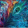 2021 Peacock Full Drill Diy Diamond Painting Kits UK