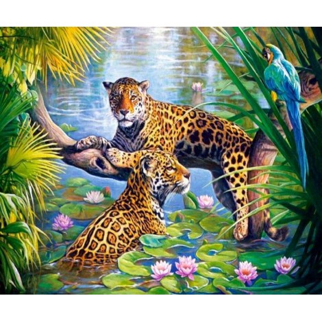2021 Leopard Full Drill Diy Diamond Painting Kits UK