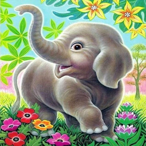 2021 Elephant Diy Diamond Painting Kits UK 