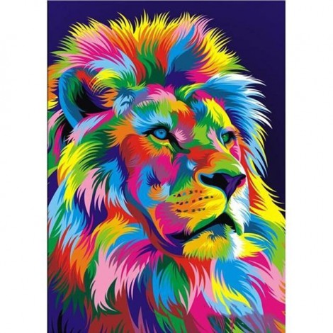 2021 Lion Full Drill Diy 5d Diamond Painting Kits UK