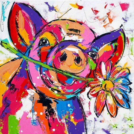 2021 Pig Diy Diamond Painting Kits UK