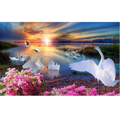 2021 Swan Diy 5d Full Drill Diamond Painting Kits