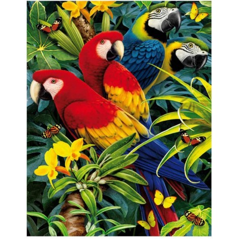2021 Parrot Full Drill Diy Diamond Painting Kits UK