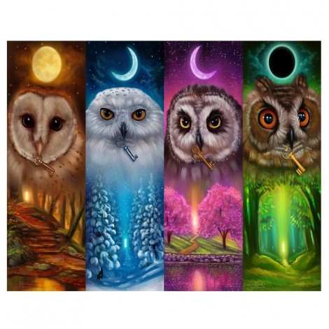 2021 Owl Full Drill Diy Diamond Painting Kits 