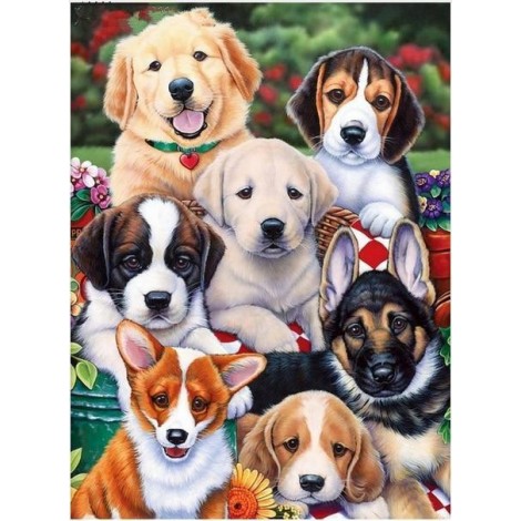2021 Dog Diy Diamond Painting Kits UK
