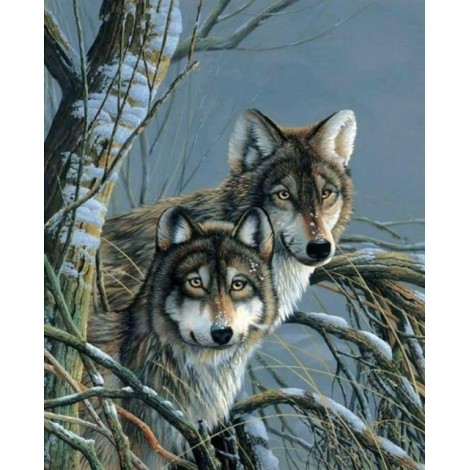 2021 Wolf Diy Diamond Painting Kits UK 