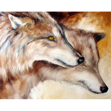 2021 Wolf Diy Diamond Painting Kits UK 
