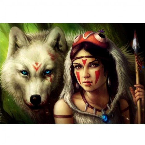 2021 Wolf Diy Diamond Painting Kits UK 