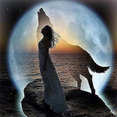 2021 Wolf Diy Diamond Painting Kits UK