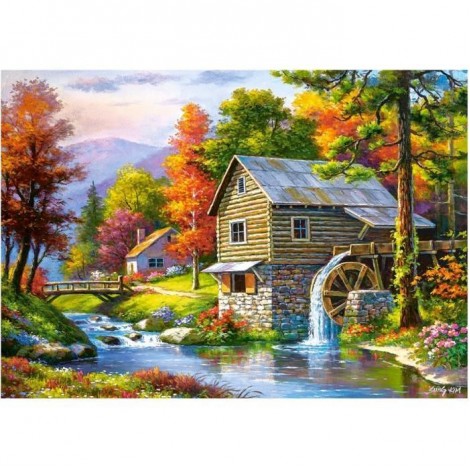 2021 Full Drill Landscape 5d Diy Diamond Painting Kits UK
