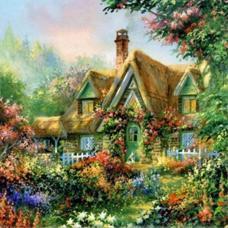 2021 Full Drill Landscape Cottage 5d Diy Diamond Painting Kits UK