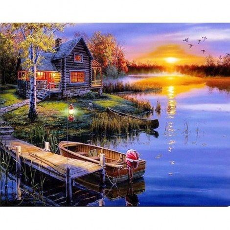 2021 Full Drill Landscape 5d Diy Diamond Painting Kits UK