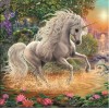 2021 White Unicorn 5d Diy Diamond Painting Kits