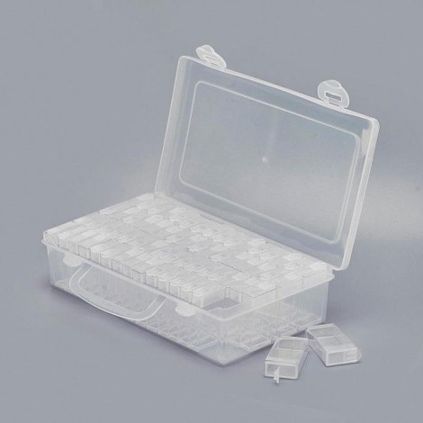 Diy Diamond Painting Tools Bead Transparent Plastic Box LDIY-002