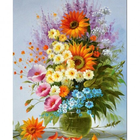 2021 Sunflowers 5d Diy Diamond Painting Kits UK