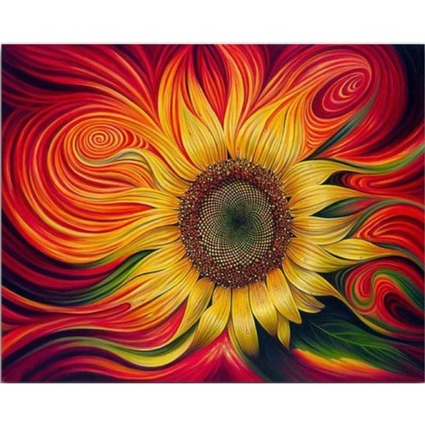 2021 Sunflowers 5d Diy Diamond Painting Kits UK 