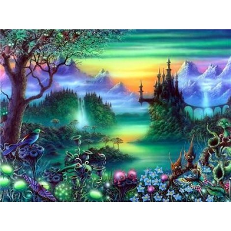 2021 Full Drill Landscape 5d Diy Diamond Painting Kits UK