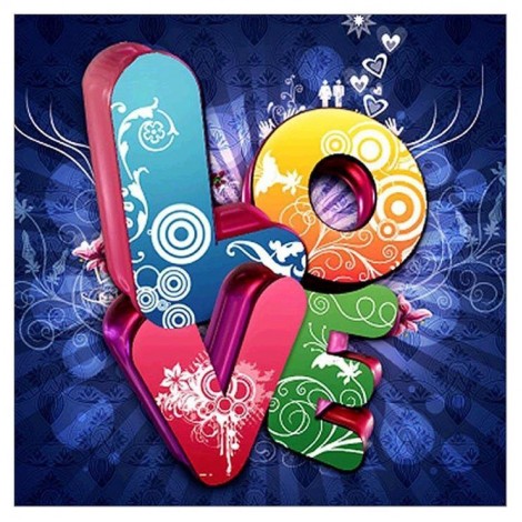 2021 Love Full Drill Diy Diamond Painting Kits