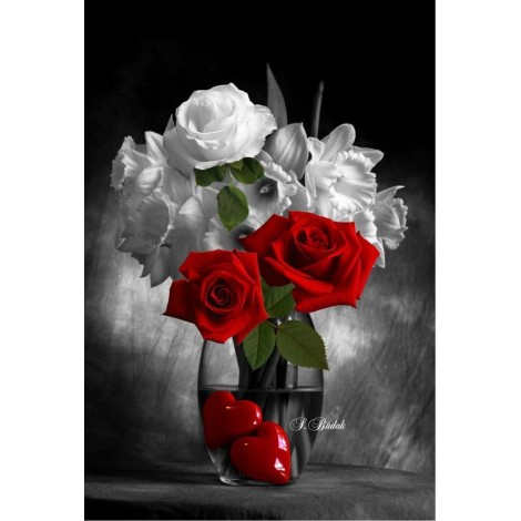 2021 Heart Pattern Full Drill Diy Diamond Painting Kits UK 