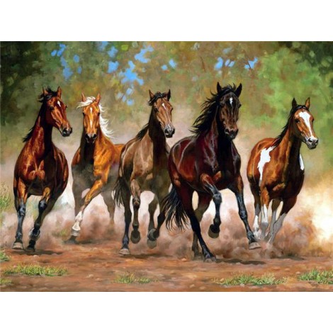 2021 Horse Full Drill Diy Diamond Painting Kits UK