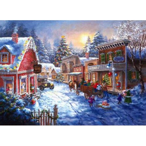 Full Drill Christmas 5d Diy Crystal Diamond Painting Kits UK