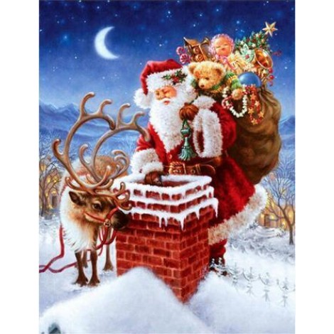 Full Drill Christmas 5d Diy Crystal Diamond Painting Kits UK